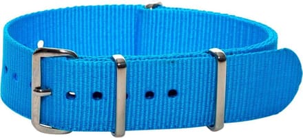 Premium Sky Blue - Nato strap 22mm - Horlogeband Blauw
