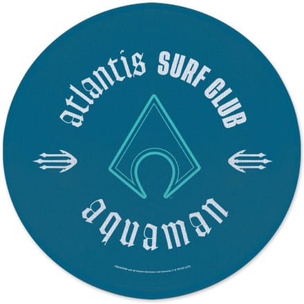 Aquaman Core Atlantis Surf Club Round Bath Mat