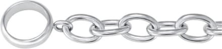 Quiges Jasseron Ketting zonder Sluiting Clipring voor Hangers - RVS - Dames - 90cm - EPK070