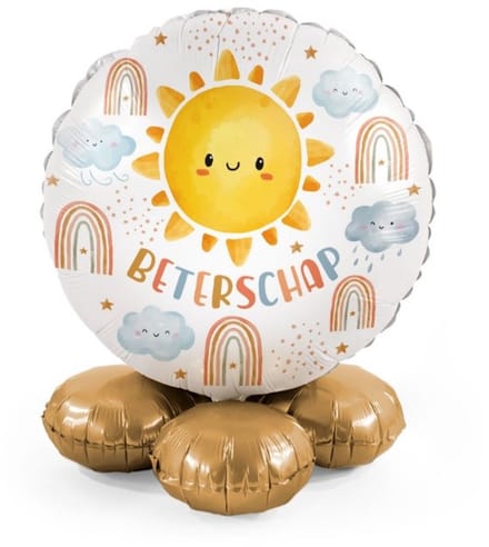Beterschap - Zon - Ballonnen set met standaard - Everloon
