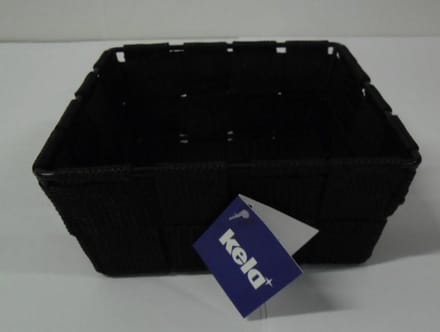 Alvaro mandje klein zwart 14 x 14 x 6