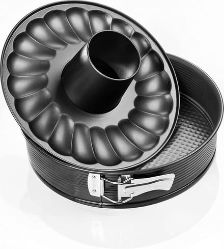 Springvorm met scharnier en savarinbodem 18 cm Zenker Black Metallic