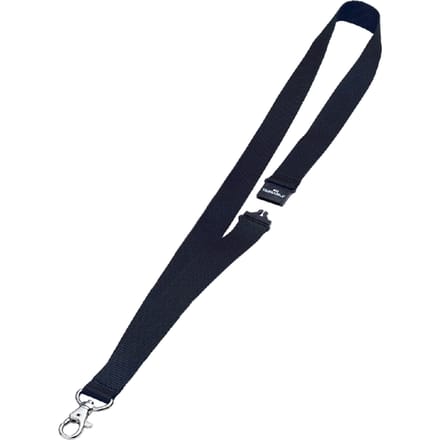 Textielkoord Durable 8137 met karabijnhaak zwart