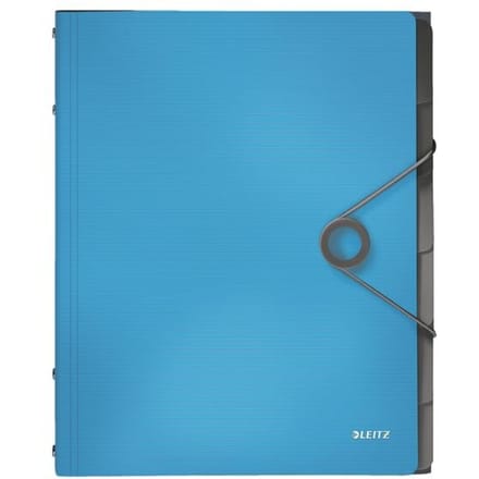 LEITZ® documentenmap Solid, A4, 3 flappen, 6 vakken, PP, lichtblauw