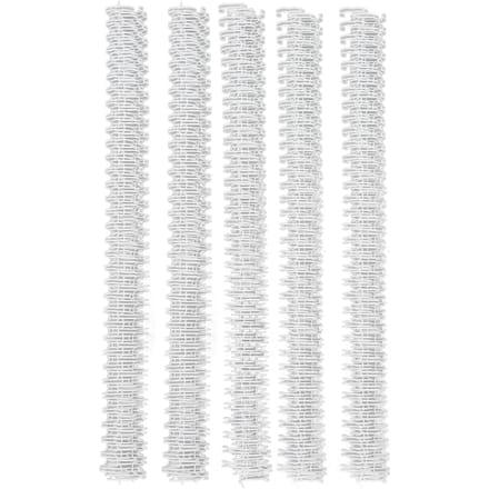 100 stuks Dubbele Lus Draad Binding Rug 60 Vel Capaciteit 3:1 Steek 34 Schakels 9,5 mm Diameter Set Kit white