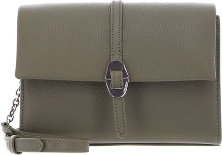 COCCINELLE Leren Schoudertas Dorian Mini Bag Grained Leather Laurel Green Olijfgroen