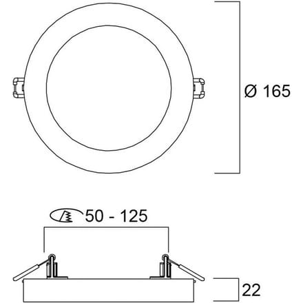 Sylvania LED plafondlamp START 5in1, wit, Ø 17 cm, CCT, dimbaar