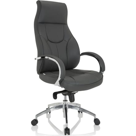 Bureaustoel / Directiestoel ELEGANCE I Kunstleder grijs hjh OFFICE