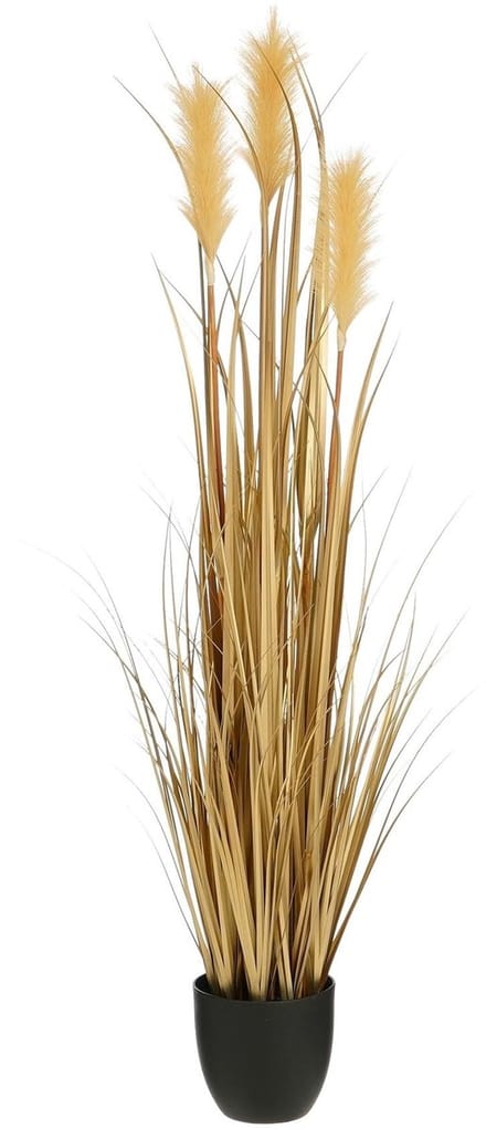 Mica Decorations Kunstplant Plume grass - 30x30x120 cm - PVC - Goud