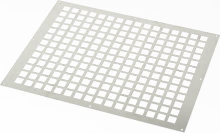 Gavo Ventilatieplaat enkel rij aluminium 50 x 40cm (Prijs per stuk)