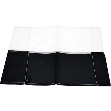 Precision Cornervlag 43 X 38 Cm Polyester Zwart/wit