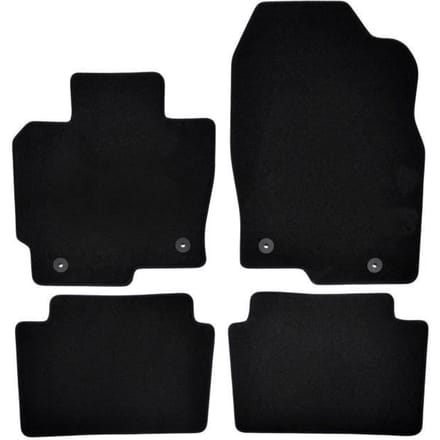 Tapis de sol - Mazda - CX5 - Noir - 4 pièces - Antidérapant et imperméable