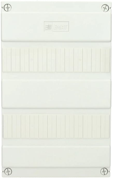 EMAT lege groepenkast 2-rijen 24 modules 220x360mm - wit (85260101)