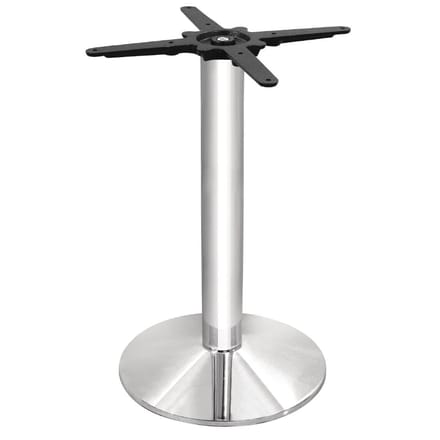 Bolero verchroomde tafelvoet rond 72x43cm