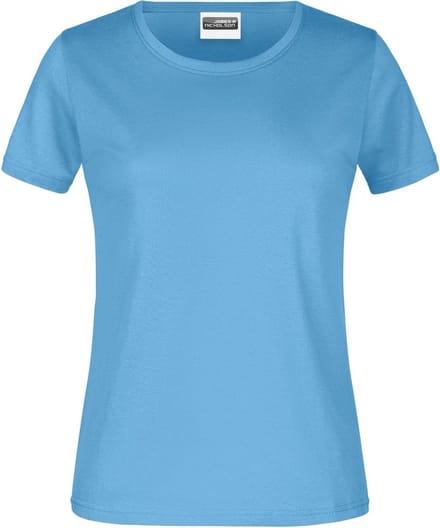 James And Nicholson Dames/dames Ronde Hals Basic T-Shirt (Hemelsblauw)