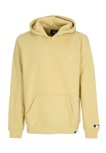 Mannen hoodie Mlb Base Runner Emb Burnside Hoodie Atlbra Light Gold