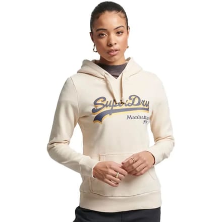 Dames sweatshirt met capuchon Superdry Vintage Logo Borough