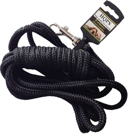 HQPS gevlochten looplijn 8 mm x 5 meter zwart