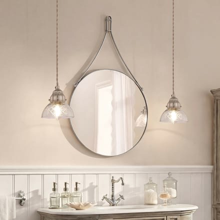 LOBERON Hanglamp Montélie helder/zilverkleurig