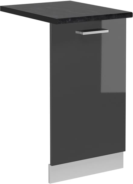 Vicco R-Line Vaatwasserfrontpaneel – 45 cm, WB Antraciet Antraciet Hoogglans