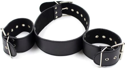 Smart Moves - Collar met Vaste Polsboeien - Zwart