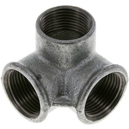 Verdeler 1'' Binnendraad smeedbaar gietijzer 25bar (351.25psi)
