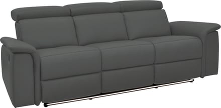 Pareli-Sofa 3-zits - Elektrisch - Grijs PU