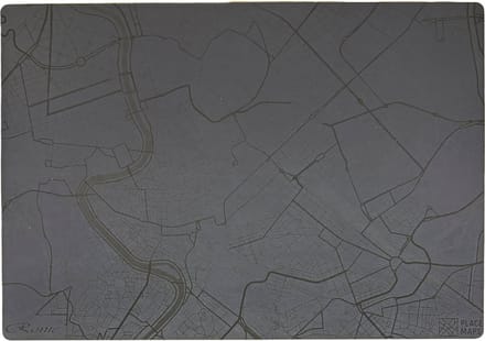 Place Maps Placemat Skyline Leuven - Stadhuis - Kunstleer - Champagne - 1 Stuk