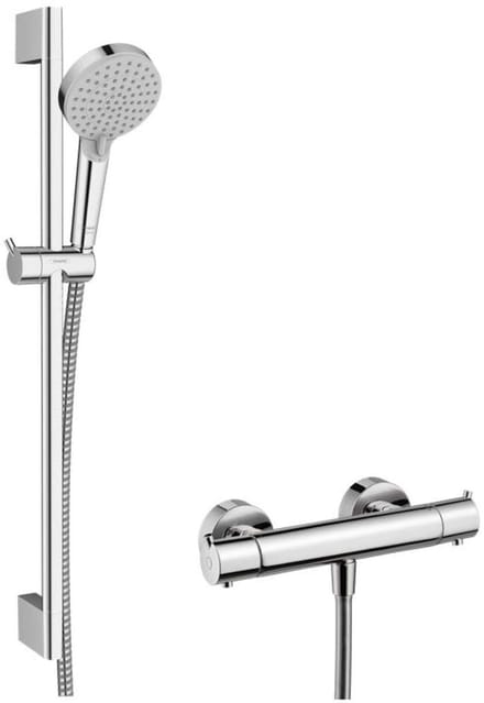 Hansgrohe Vernis Blend - Douche set met thermostaat, 2 stralen, EcoSmart, chroom 26960000