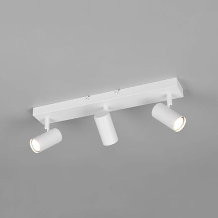 Reality Leuchten Spot Taryn, wit mat, lengte 45 cm, 3-lamps, GU10