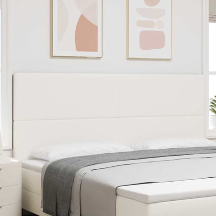 vidaXL - Hoofdbord - Crème - 200 - cm - Corduroy - stof