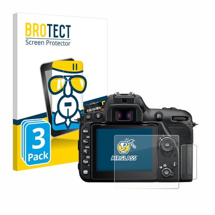 Screenprotector 3 Stuks voor Nikon D7500 Beschermglas transparant
