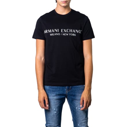 Men's Armani Exchange Milano x New York T-Shirt in Black