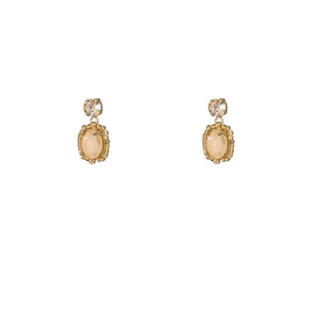 Go Dutch Label Oorknoppen Spring Stone Studs Summer Champagne