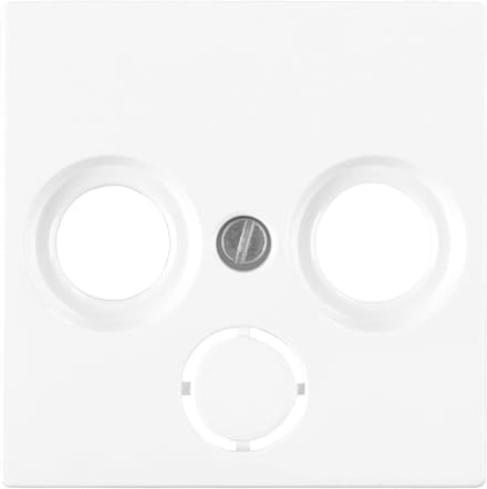 Merten System M centraalplaat - radio/tv - actief wit