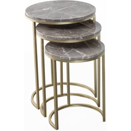 Set van 3 bijzettafels Tria | Decorationable