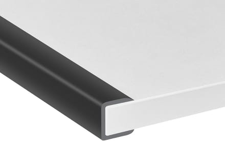 Rubberen Randbescherming - U-profiel randafwerking - Rand afwerken - Zelfklevend EPDM rubber - 3 meter lengte - Zwart