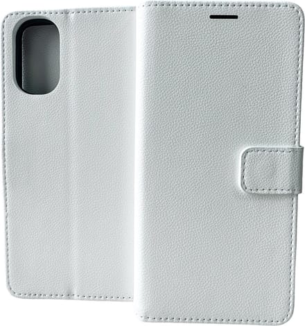 Bookcase Wit Geschikt voor Motorola Moto E32 / E32s - portemonnee hoesje - ZT Accessoires