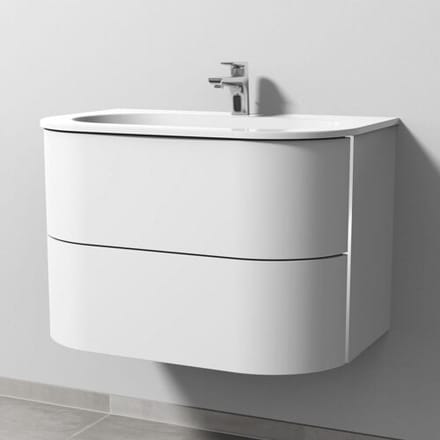 Sanipa 4balance ceramic washbasin vanity unit with 2 drawers DL40201