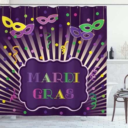 ABAKUHAUS New Orleans Douchegordijn – 175x240 cm – Polyester – Multi-kleur
