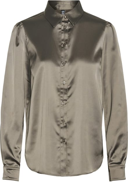 PIECES - PCNINIDI LS SHIRT PA BC - Dames - Blouses