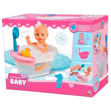 New Born Baby Poppenbad met douche Poppen toebehoren