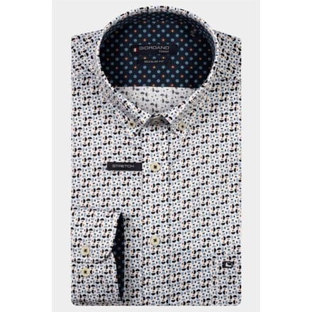 Giordano Casual hemd lange mouw ivy long sleeve button down s 527046/60