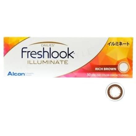Alcon - Freshlook 1 Day Illuminate Color Lens Light Brown 30 pcs P-1.00 (30 pcs)