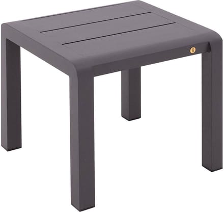 Goossens Tuintafels Yngvar - Aluminium - grijs - 50 x 45 x 50 cm