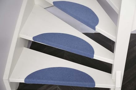 Trapmatten Tripoli- 15 stuks-Blauw-56x16x4 cm