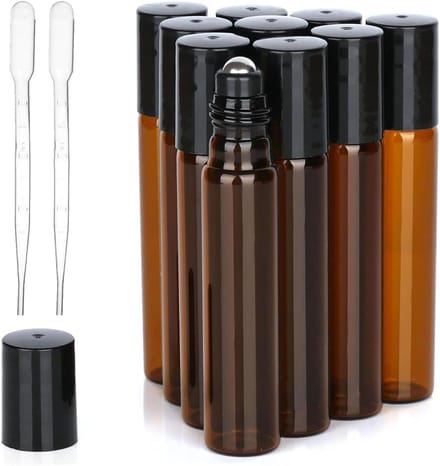 Allecto Plus - Glazen flessen voor etherische olie - 10 stuks - 10 ml