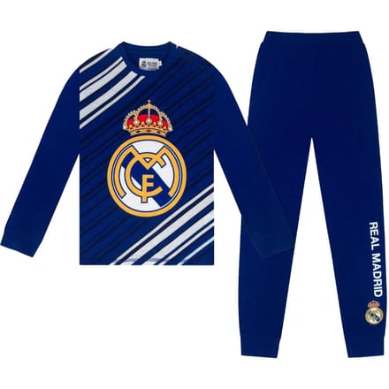 Real Madrid CF Boys Long Pyjama Set 9-10 Years bleu