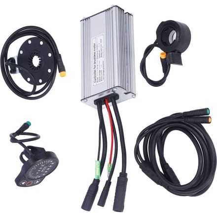 22A Elektrische Fiets Motor Controller met LED900S Paneel 1 naar 2 Kabel Volledig Waterdichte Kit white