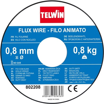 Fluxdraadspoel 0.8 mm - 0.8 kg voor Lassen